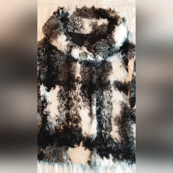 Zara Trf OuterWear Fluffy Faux Fur Patchwork Jacket - Picture 6 of 16